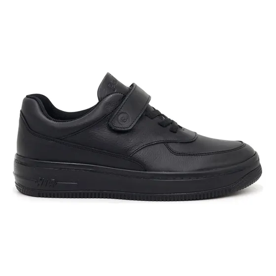 Zapatilla De Cuero Escolar Pariss Ja24-cg818 Negro