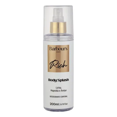 Body Splash Rich Barbour’s Beauty 200ml Floral Vegano Cruelty Free