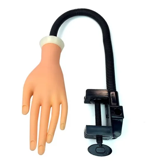 Mano De Practica Manicuria Con Soporte Uñas Esculpidas Nice