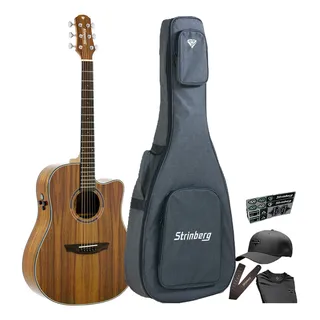 Violão Strinberg Diamond Dd1c Natural Koa Folk Aço Orientação Da Mão Destro Violão Strinberg Diamond Dd1c Natural Koa Folk Aço Orientação Da Mão Destro