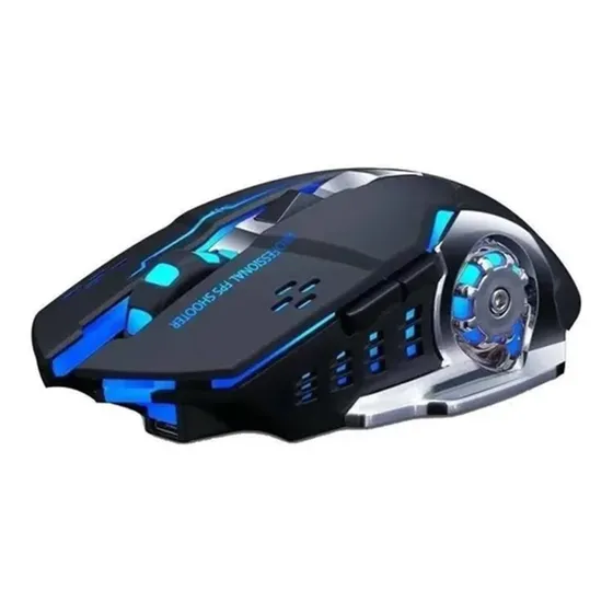 Mouse Gamer Bluetooth Recarregável Q13 Preto Inland Sounds