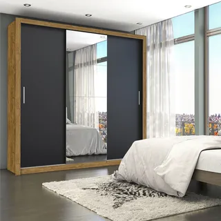 Guarda-roupa Casal 4 Espelhos 3 Portas De Correr 4 Gavetas Guarda-roupa Casal 4 Espelhos 3 Portas De Correr 4 Gavetas