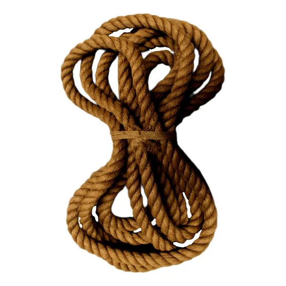 38mm Soga Yute Gruesa Cordón Artesanal Biodegradable 30m Chocolate
