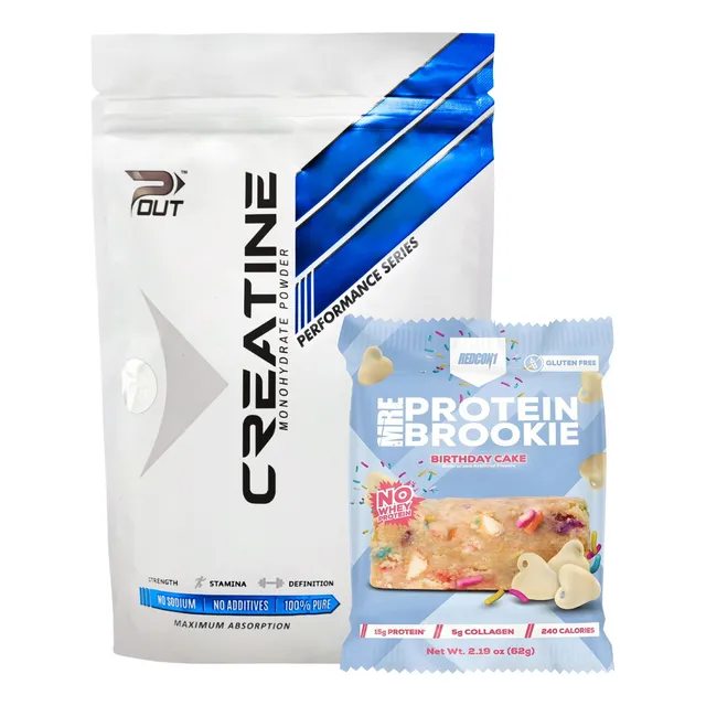Creatina P-out 100% Monohidratada Americana 500g