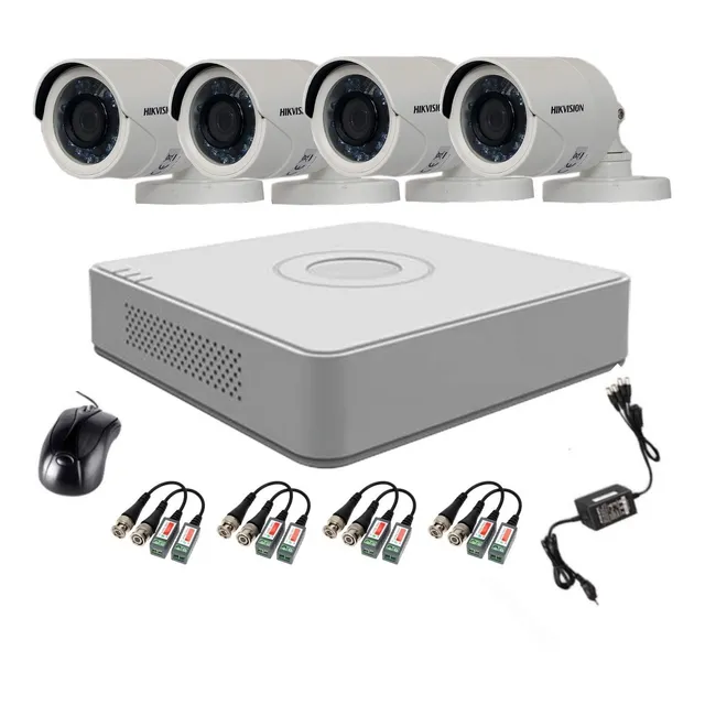 Hikvision Kit 4 Cámaras Seguridad 1080p Full Hd Matko