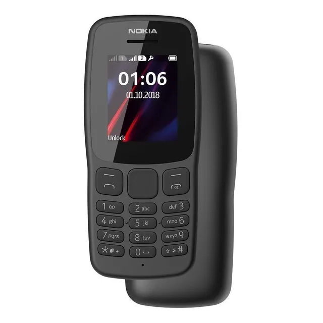 Nokia 106 (2018) Dual SIM 4 MB gris oscuro 4 MB RAM