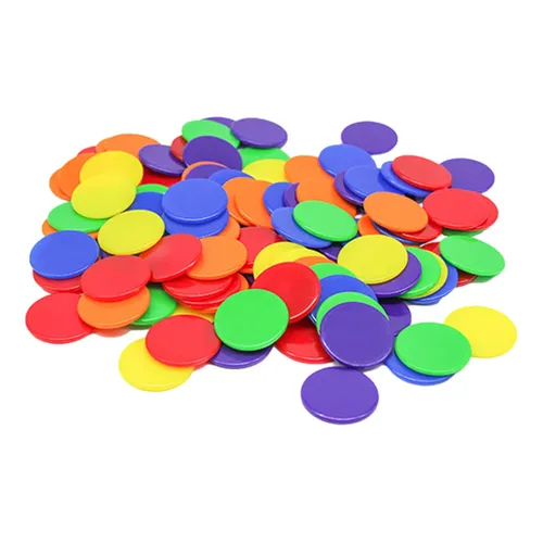 DND – Set De 100 Fichas De Borrado En Seco De 1.5 Pulgadas – Discos Reutilizables Para D&D, MTG Y Juegos De Rol De Mesa, Colores Variados Aleatorios