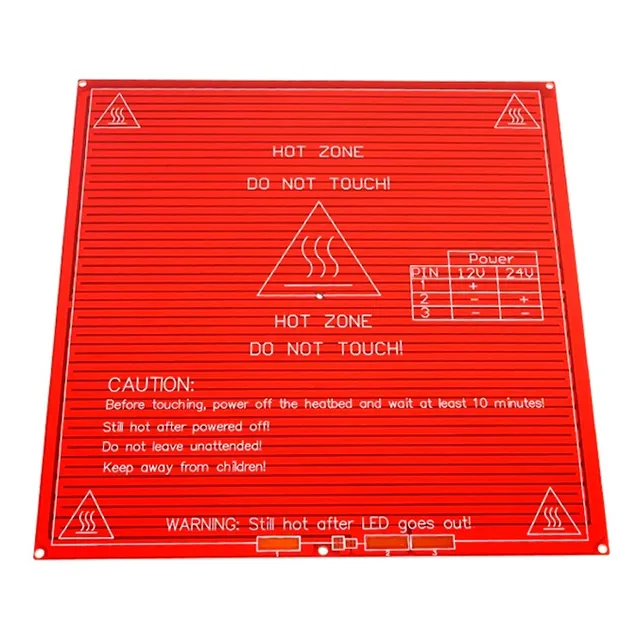 Mgsystem Heat Bed 12v 24v Mk2b Cama Caliente 3d + Termistor