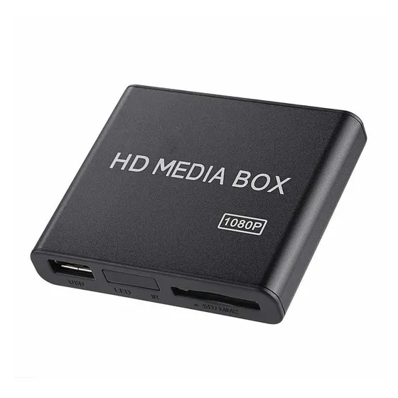 Full Hd Mini Box Media Player 1080p Soporte Usb Mmc Rmvb