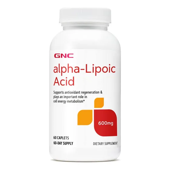 Suplemento De Ácido Alfa Lipoico Gnc 600 Mg 60 Tabletas