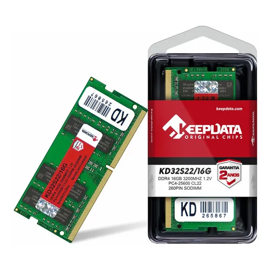 Memória Ram Notebook Ddr4 16gb 3200mhz Keepdata Kd32s22/16g