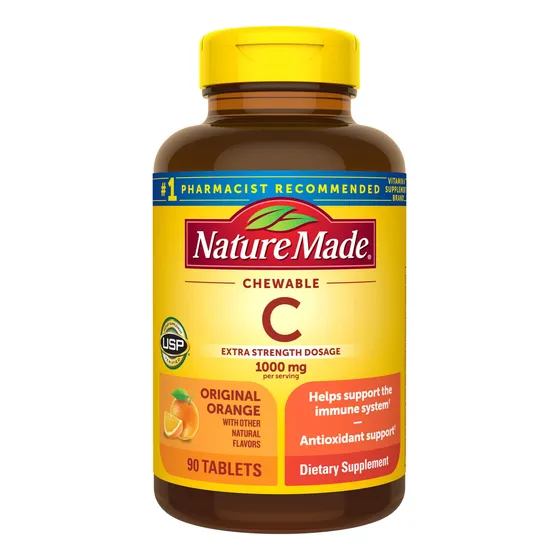 Suplemento De Vitamina C Masticable Nature Made, 1000 Mg, 90