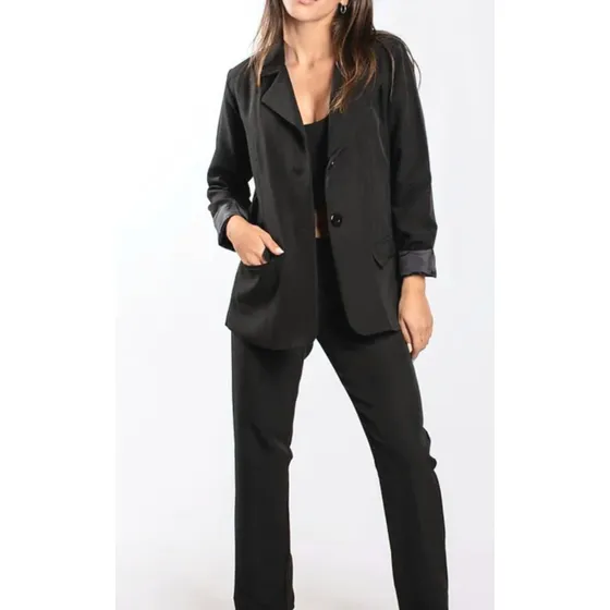 Blazer Sastrero Mujer Forrado S/xl Colores  Filomena Leggins