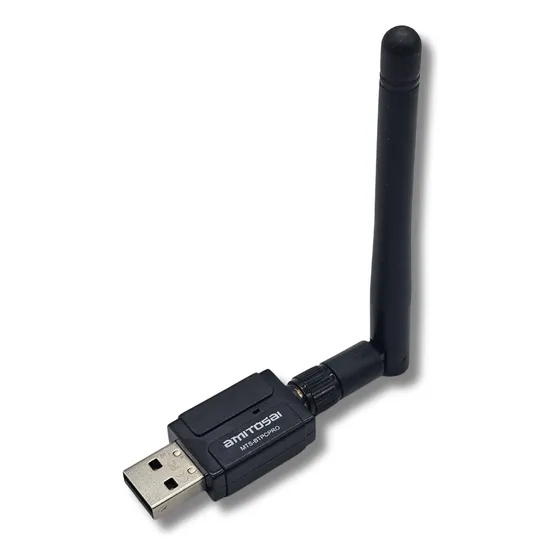 Adaptador Receptor transmisor Bluetooth 5.3 para PC Amitosai MTS-BTPCPRO con antena externa 3dBi mayor ganancia y señal