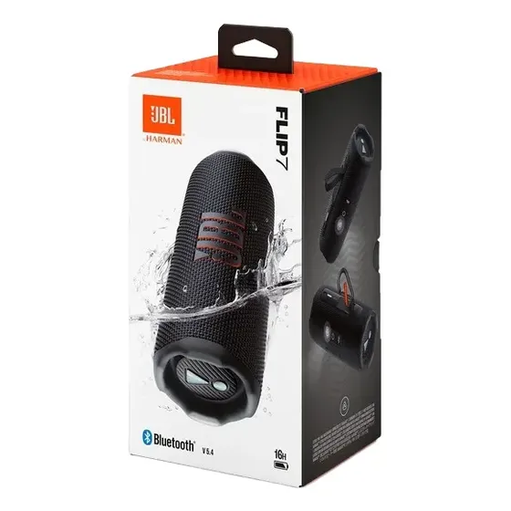 Parlante Bluetooth Jbl Flip 7 Negro Negro | Cuotas sin interés