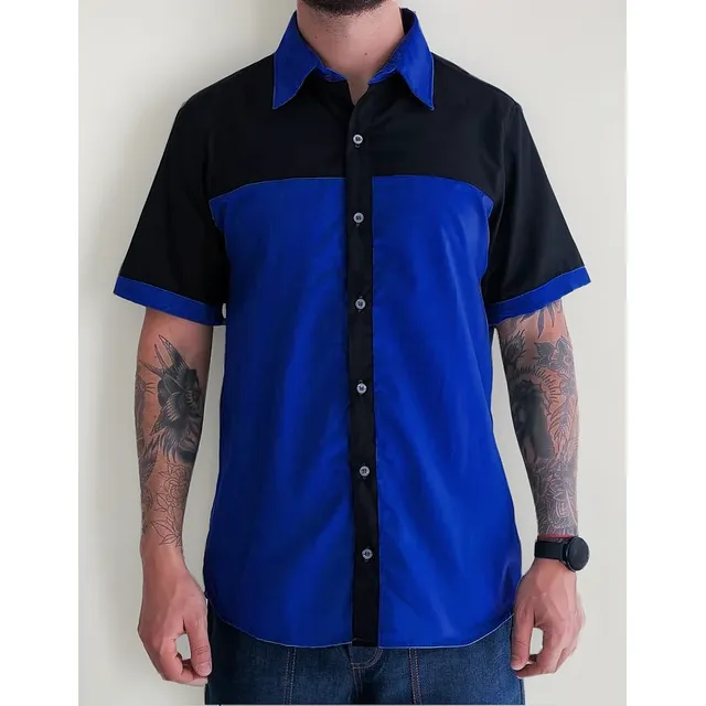 Camisa P/ Uniforme Chique Lisa Loja Carros Mecânico Oficina