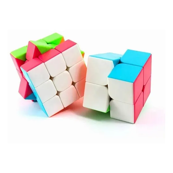 Cubo Rubik Qiyi 2x2 Qidi S +3x3 Warrior W Stickerless