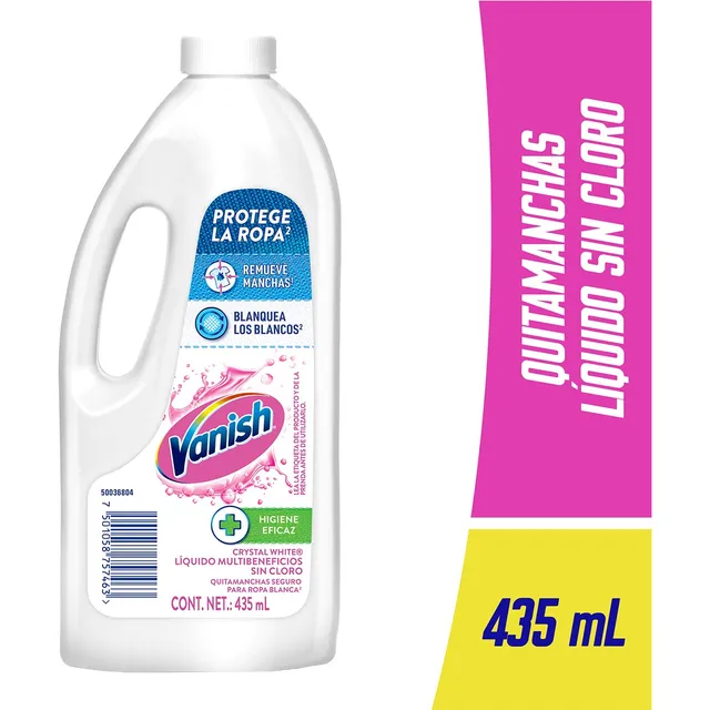 Quitamanchas Vanish Crystal White En Gel Ropa Blanca 435ml