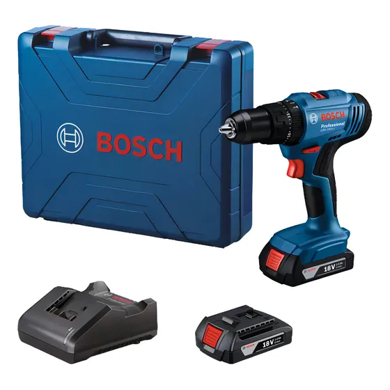 Taladro Inalambrico Percutor De 1/2 18v Bosch Gsb 183-li Color Azul