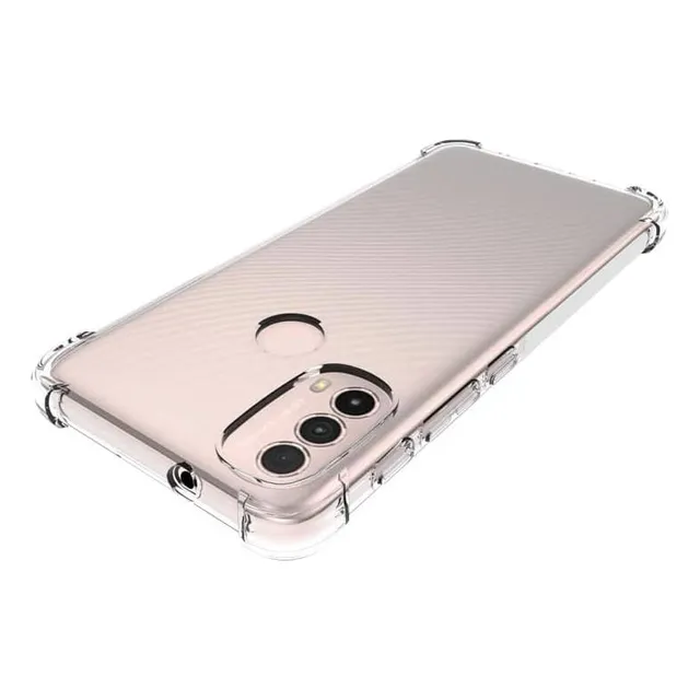Funda Para Motorola E20/30/40 Carcasa Uso Rudo Transparente