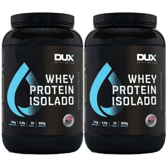 Kit 2x Whey Protein Isolado 900g - Dux Nutrition