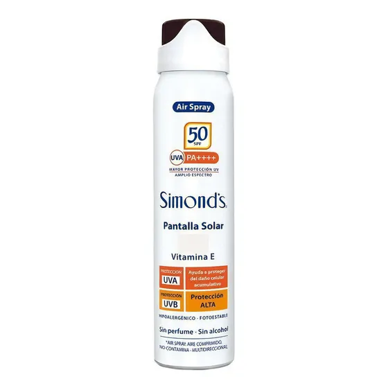 Protector Solar S.p.r.ay Fps50 | Vitamina E | Simond's 75 Ml