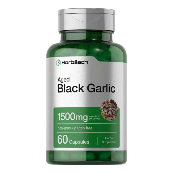 Suplemento Horbäach De Ajo Negro Envejecido, 1500 Mg, 60 Uni