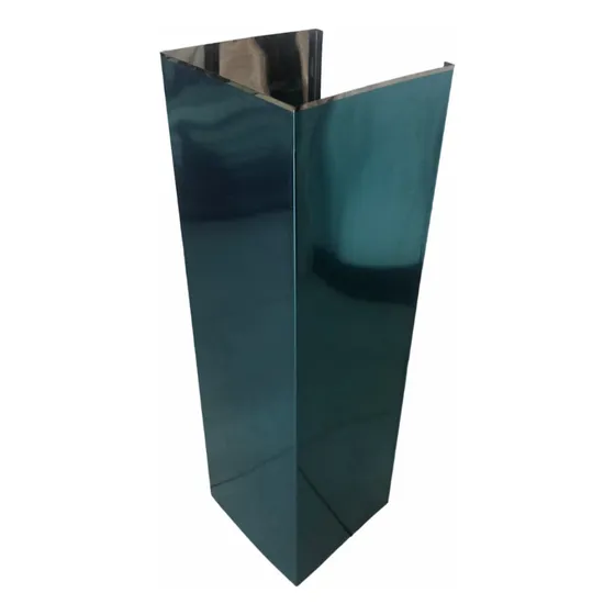Duto 3 Lados Inox Brilhante P/ Coifa E Depurador 28x30,5cm