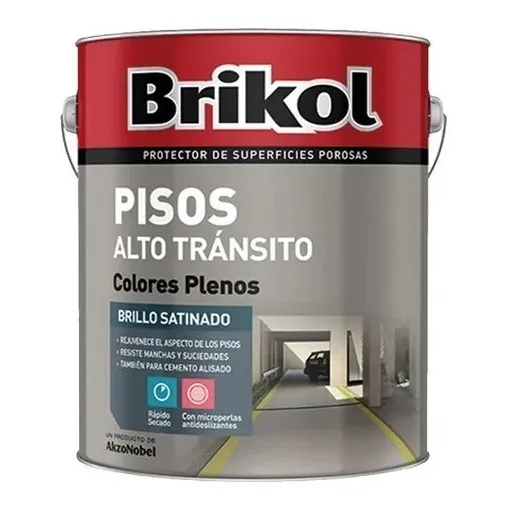 Brikol Pisos Alto Tránsito Con Microperlas X 1 Lts