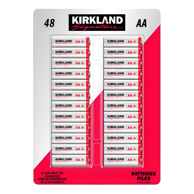 Kirkland 227380 pilas alcalinas AA de 48 unidades