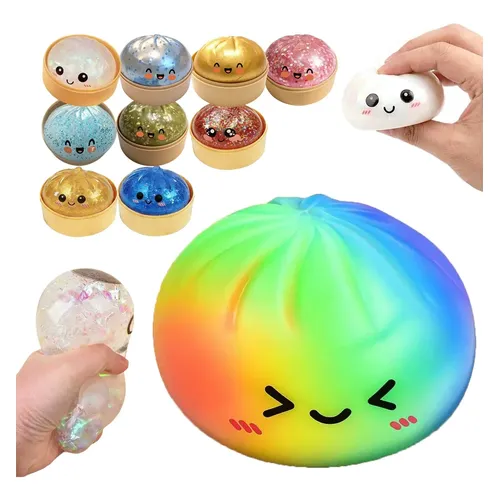 12xininl スクイーズ 2026 Dados Antiestrés De Gel Tipo Squishy Set De 4 Piezas