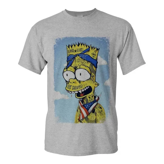 Camiseta Camisa Masculina Geek Bart Tatuado Desenho