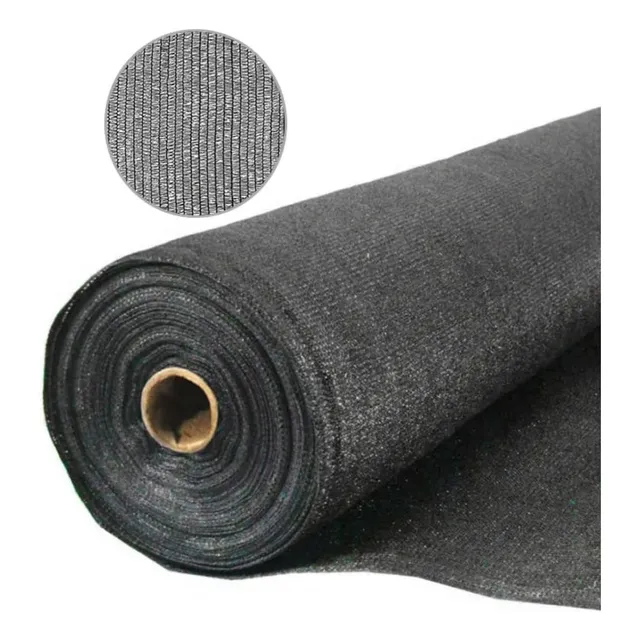 Malla Sombra Polisombra Negra Al 80%  4x100m Rollo Completo