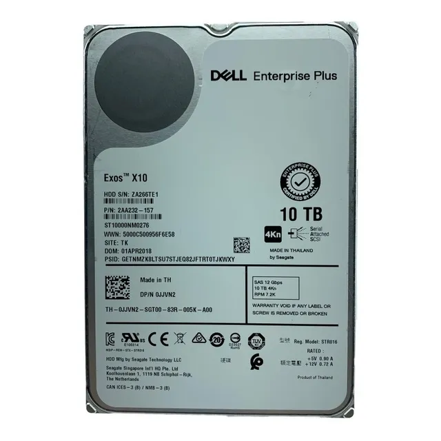 M2 Disco Duro Dell 10tb Np Jjvn2 Sas Enterprise Servidor Nas