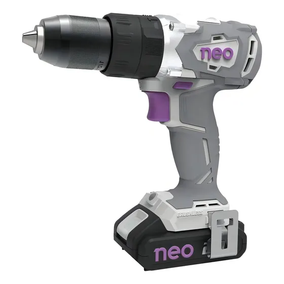 Taladro percutor atornillador inalámbrico de 13mm Neo TP913/20C1 20V + 1 batería de 2Ah + accesorio con caja de cartón 220V 50Hz/60Hz