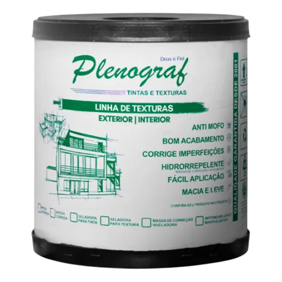 Textura Cristalino - Barrica 25 Kg - Cores Claras