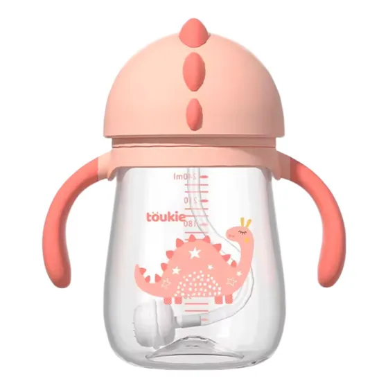 Vaso Entrenamiento Con Bombilla Y Asas Bebé Dinosaurio