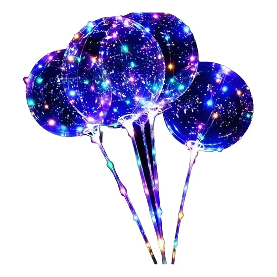 Globos Transparentes Con Luz Led Para Fiestas Regalos San Valentín X5 Ganga Shop | Cuotas sin interés