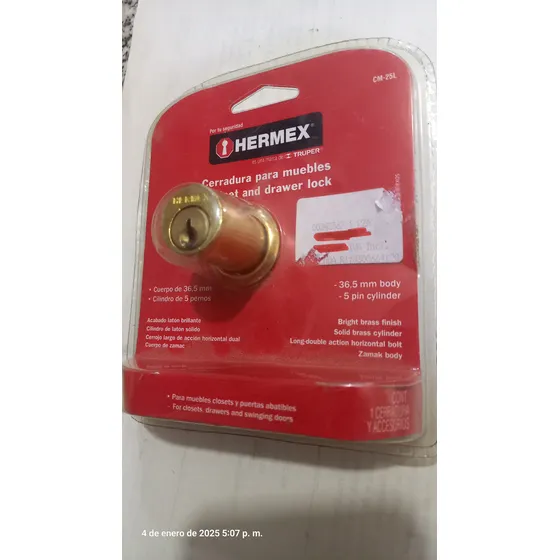 Cerradura De Alta Seguridad Muebles, Closet, Gabinetes.