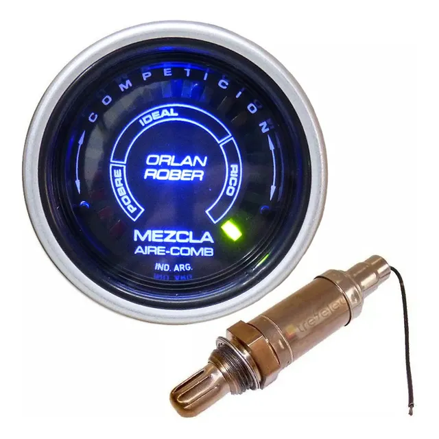 Hallmeter Medidor Mezcla Air Fuel Orlan Rober + Sonda Lambda De Un Cable
