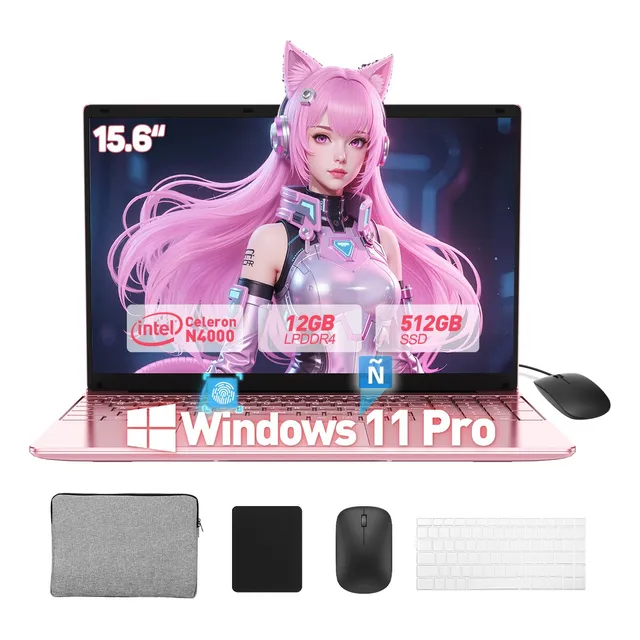 Laptop 15.6'' Notebook Portátil 16gb 512gb Huella Español
