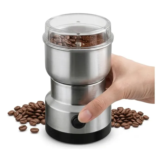 Moedor Elétrico Triturador De Grãos Sementes E Café Multiuso