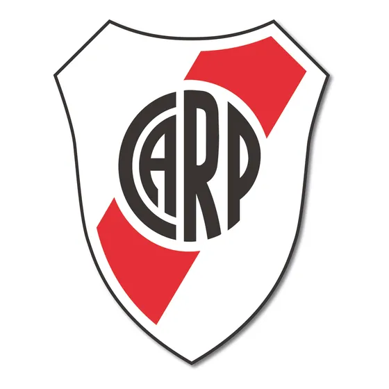 Escudo De River Vinilo Autoadhesivo 1m De Alto -pared-puerta