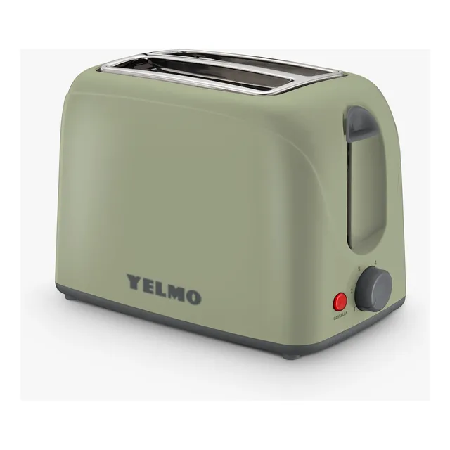 Tostadora Automática Eléctrica Yelmo Verde 700w 2 Rodajas Pa