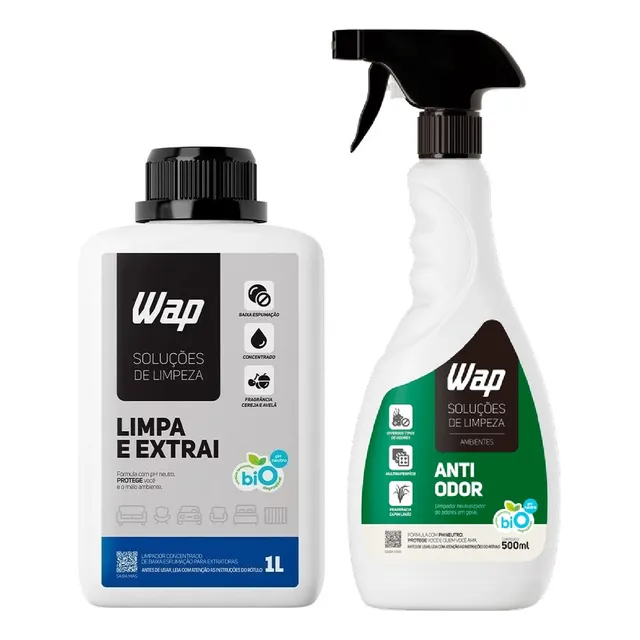 Detergente Limpador Para Extratoras + Anti Odor Wap 500ml