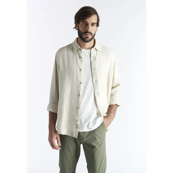Camisa Tara Beige Ss2025 Nimtu