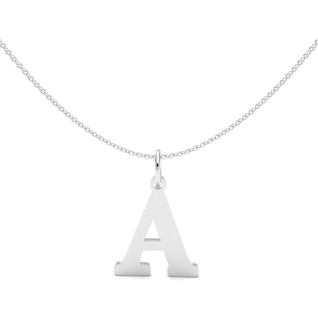 Collar Dije Letras Iniciales Plata 925 De 45 Cm Mujer Agálea Collar Dije Letras Iniciales Plata 925 De 45 Cm Mujer Agálea