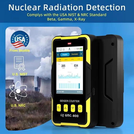 Medidor Geiger Detector Radiación Rayos X Beta Gamma Dosímet