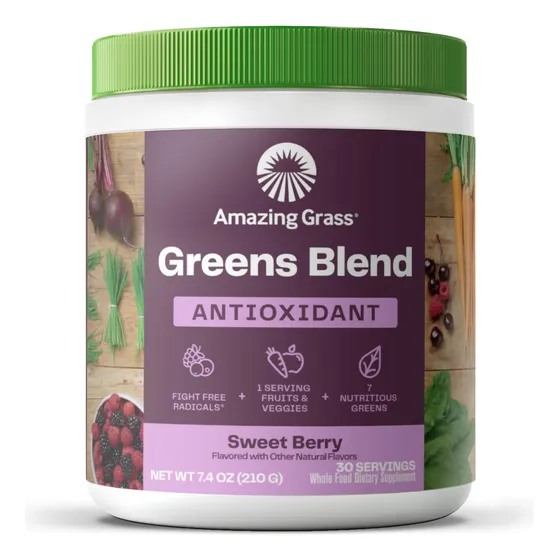 Suplemento: Amazing Grass Greens Blend Antioxidant, 30 Porci