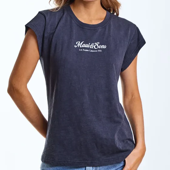 Polera Mc Duna Negro Mujer Maui And Sons